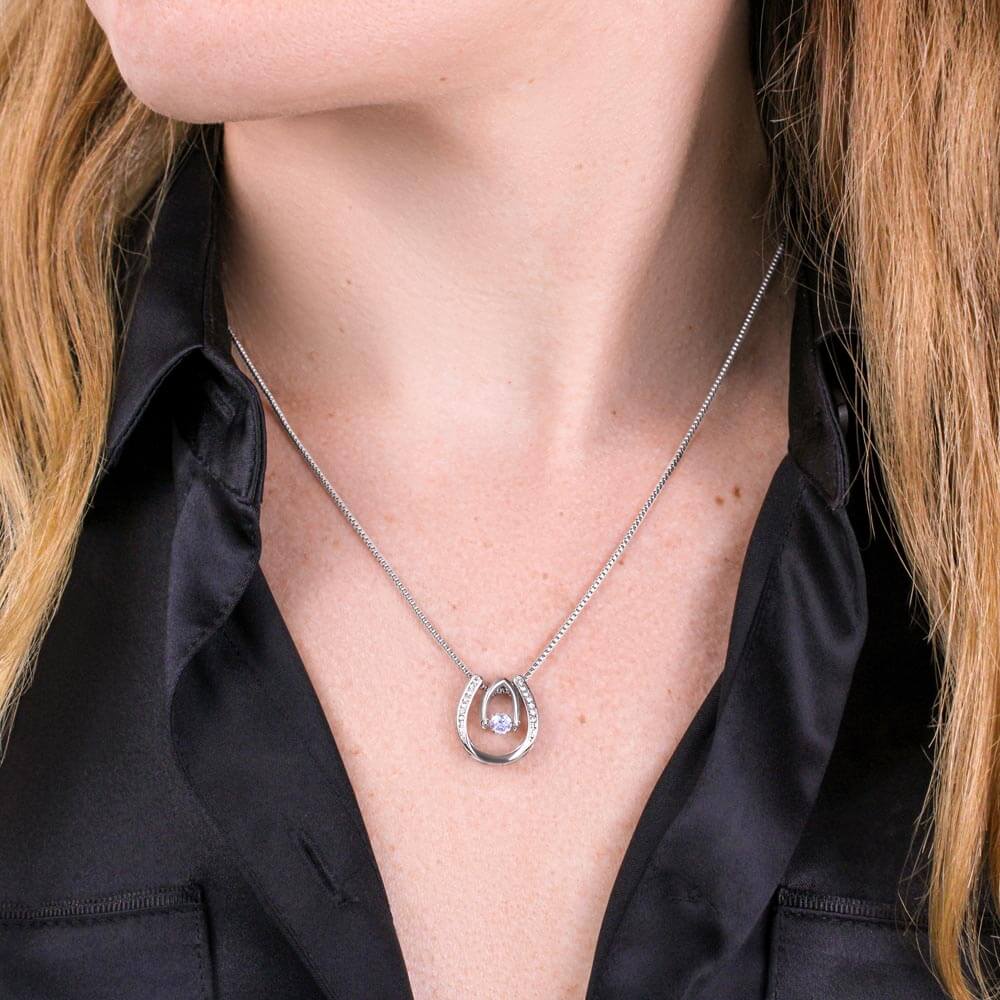 To Our Amazing Daughter, Stunning Lucky In Love Necklace Gift For Her. - Camili Bel Creations Gift Shop