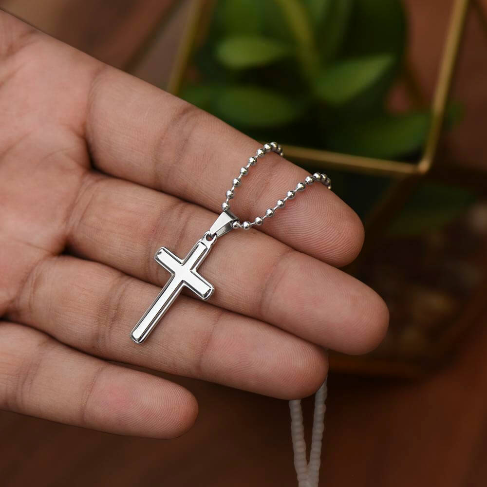 Stainless Steel Faith Cross Necklace