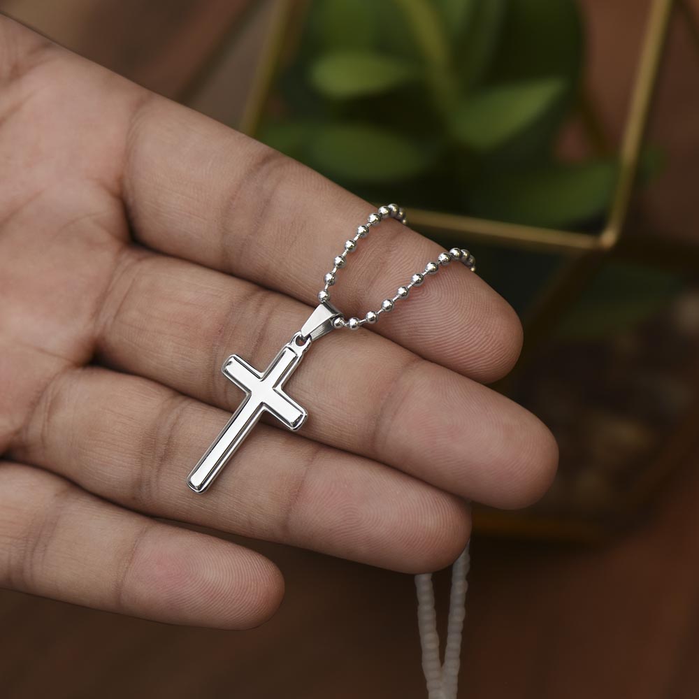 Stainless Steel Faith Cross Necklace