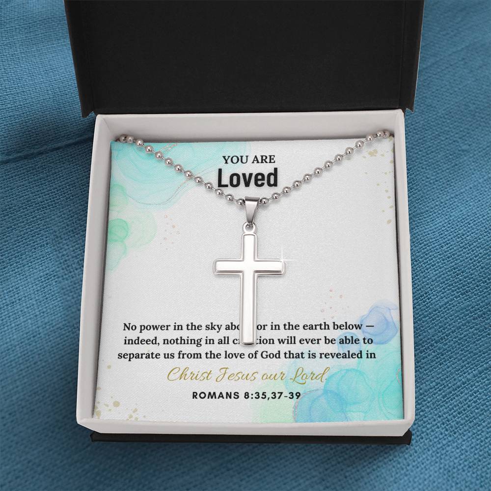 Stainless Steel Faith Cross Necklace