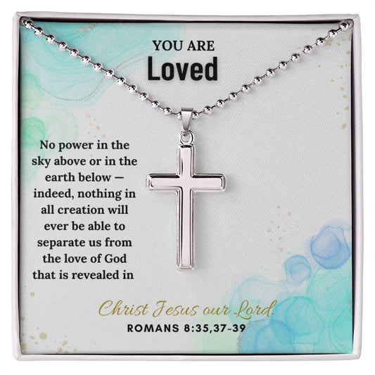 Stainless Steel Faith Cross Necklace