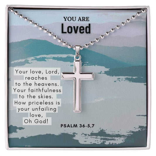 Stainless Steel  Faith Cross Necklace