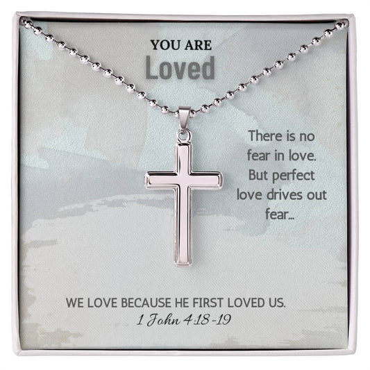 Stainless Steel Faith Cross Necklace