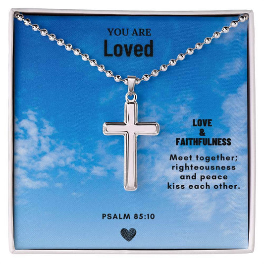 Stainless Steel Faith Cross Necklace