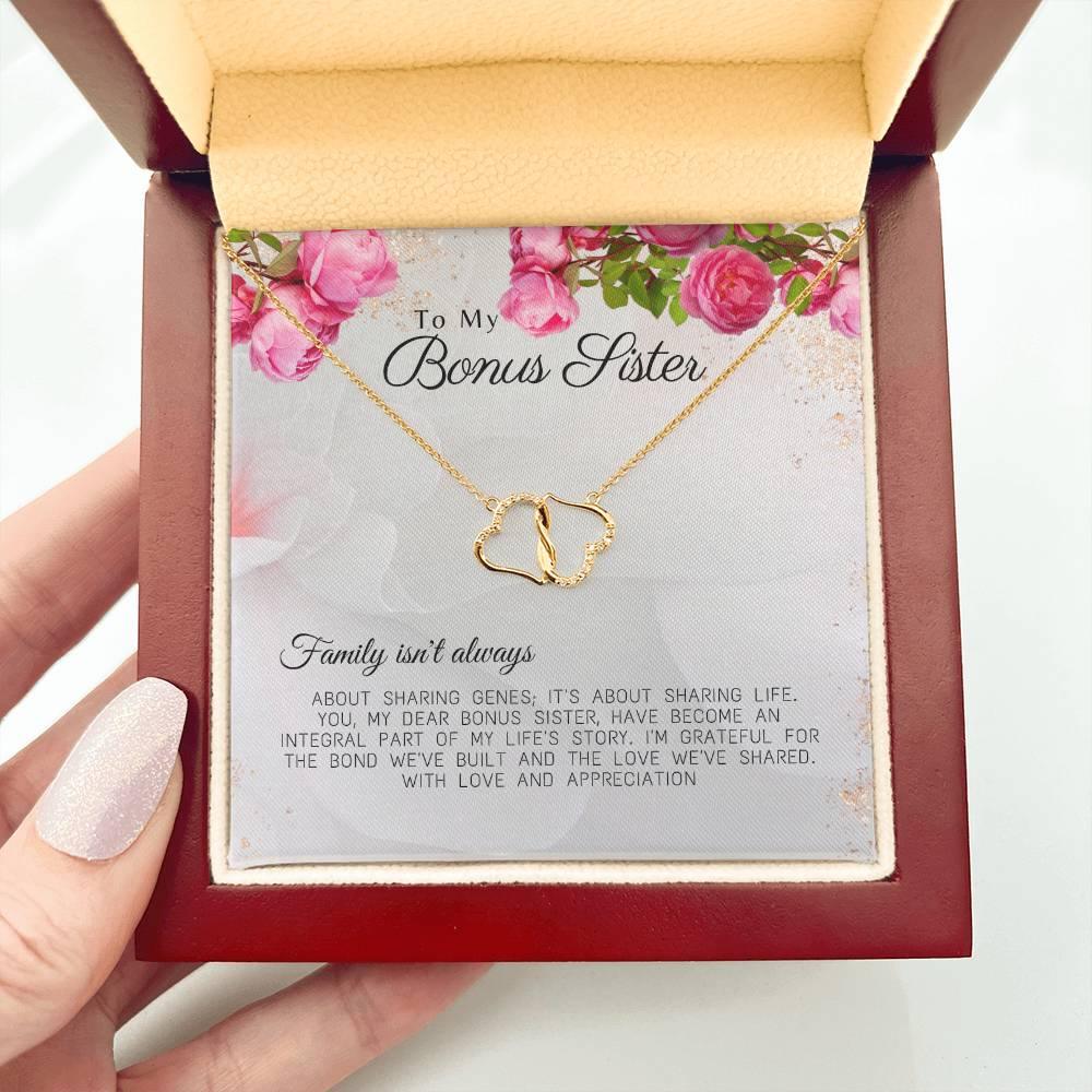 Everlasting Love Necklace for the Best Bonus Sister - Camili Bel Creations Gift Shop