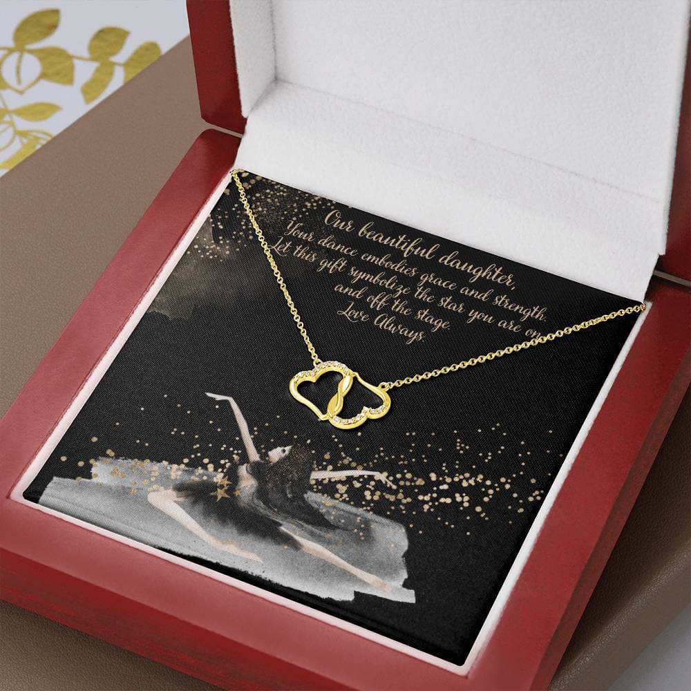 Everlasting Love Necklace: Ballerina Dancer's Grace Necklace, Gift From Parents To Our Beautiful Daughter. - Camili Bel Creations Gift Shop