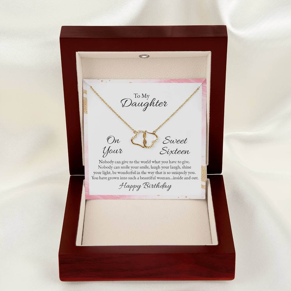 To My Daughter - On Your Sweet Sixteen Necklace - Camili Bel Creations Gift Shop