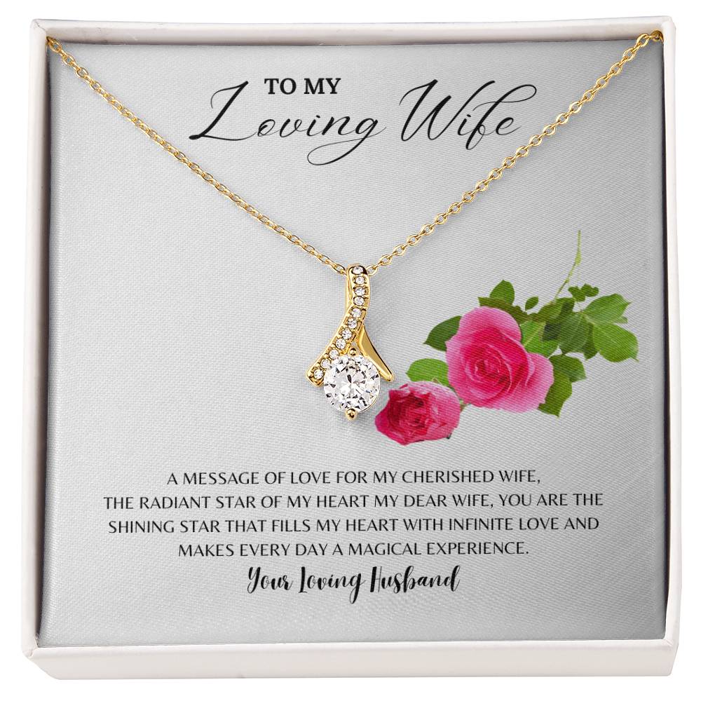 Wife - The Shining Star Of My Life I Necklace - Camili Bel Creations Gift Shop