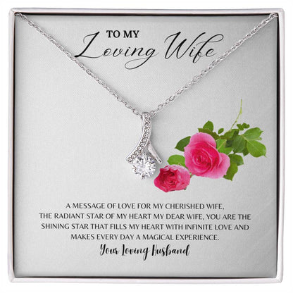 Wife - The Shining Star Of My Life I Necklace - Camili Bel Creations Gift Shop