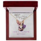 18 K Gold Finish Alluring Beauty Necklace For Best Dog Mom Ever