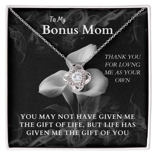 Stunning Love Knot Necklace For Bonus Mom - Camili Bel Creations Gift Shop