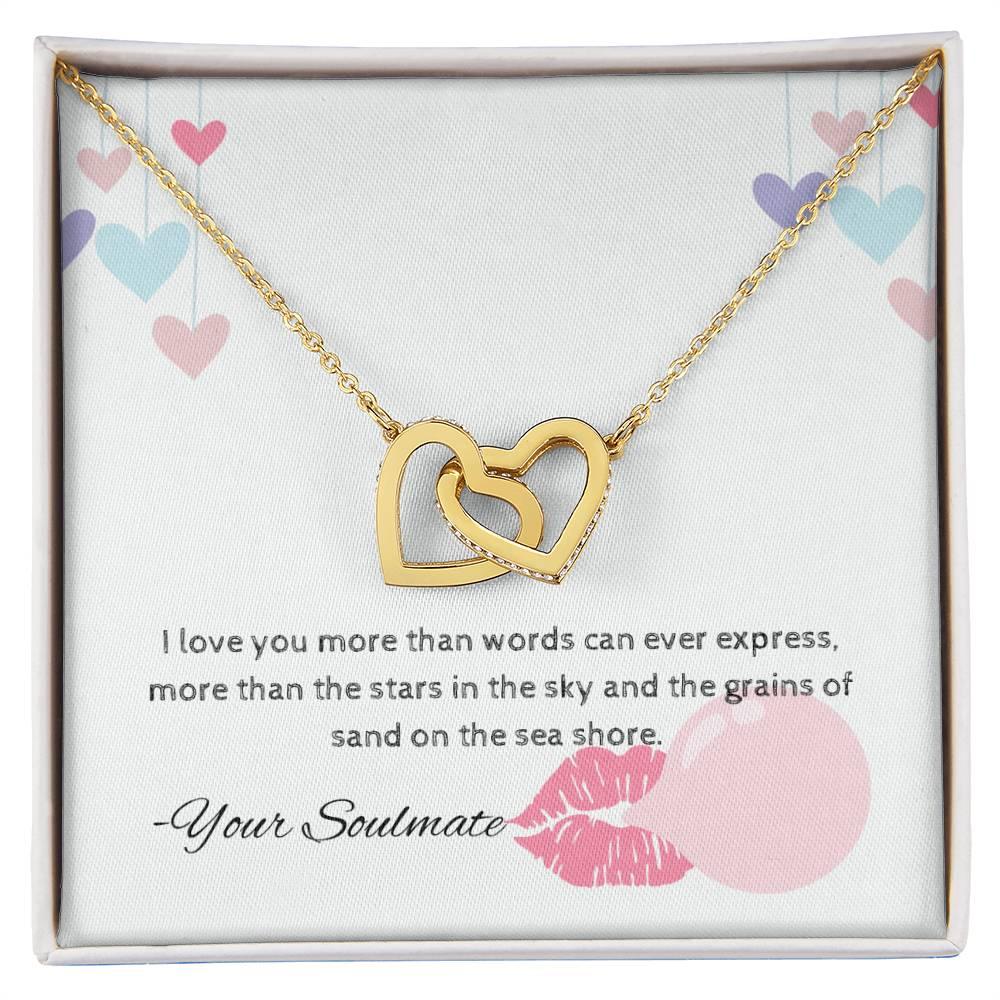 Interlocking Hearts Necklace I Gift For Your Soulmate - Camili Bel Creations Gift Shop