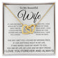 Interlocking Hearts Necklace - Symbol of Eternal Love for Wife