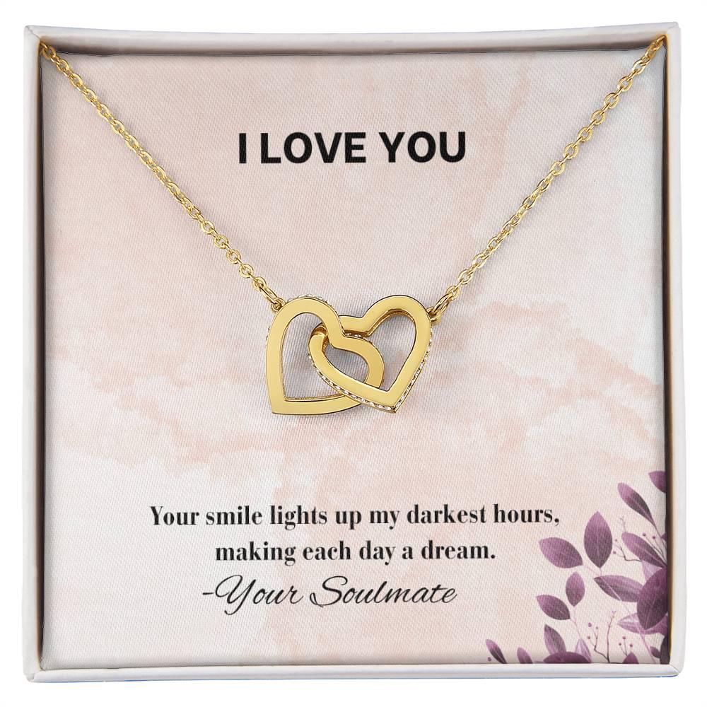 Interlocking Hearts Necklace I Gift For Your Soulmate - Camili Bel Creations Gift Shop