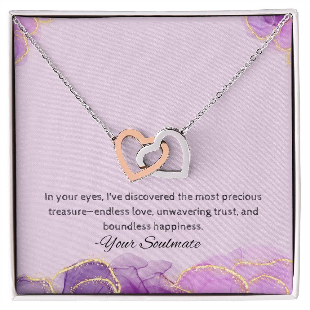 Interlocking Hearts Necklace I Gift For Your Soulmate - Camili Bel Creations Gift Shop