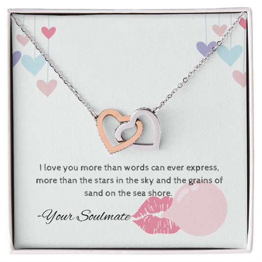 Interlocking Hearts Necklace I Gift For Your Soulmate - Camili Bel Creations Gift Shop