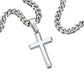 To My Son - Flying On Faith - Cuban Link Cross Necklace - Camili Bel Creations Gift Shop