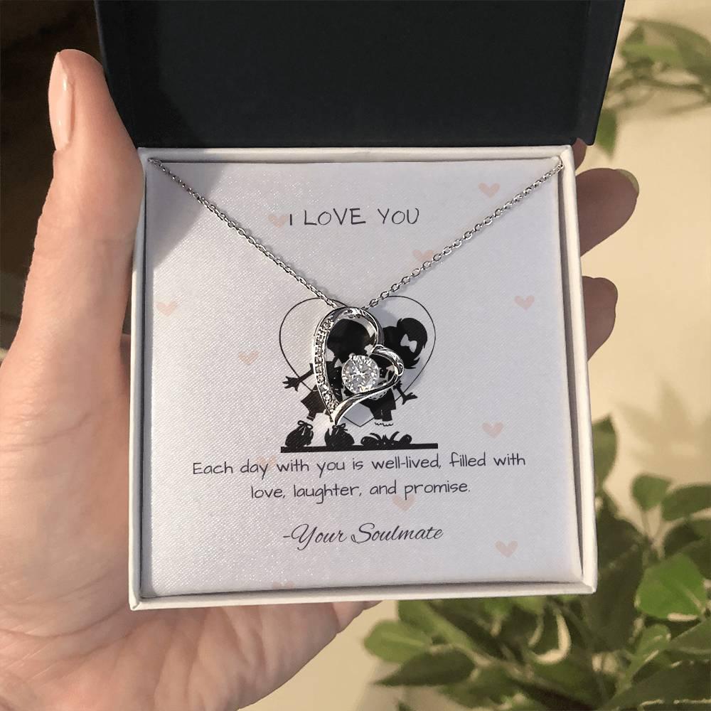 Forever Love Necklace Pendant Gift For Soulmate