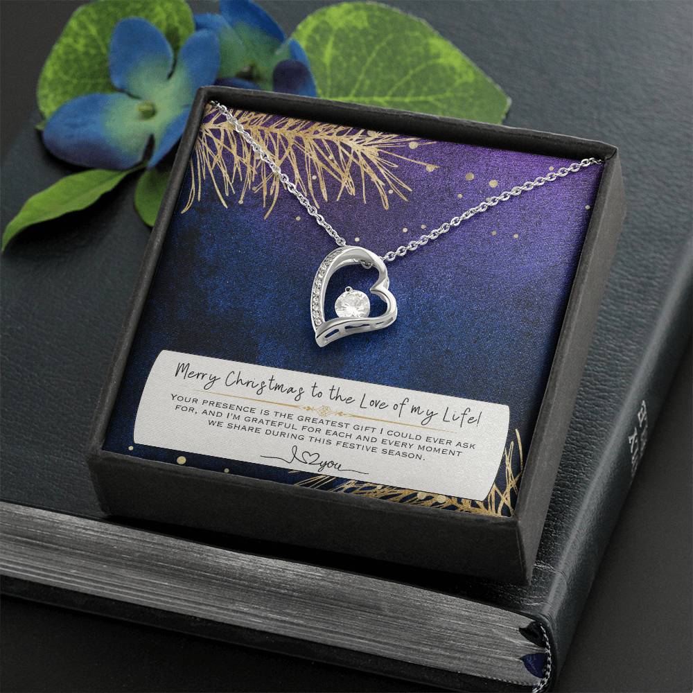Forever Love Necklace I 14K White Gold Necklace I The perfect Christmas Gift For Her - Camili Bel Creations Gift Shop