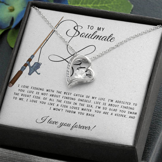 To My Soulmate, You are a keeper. Forever Love Necklace With Message Card, Gift For Her. - Camili Bel Creations Gift Shop