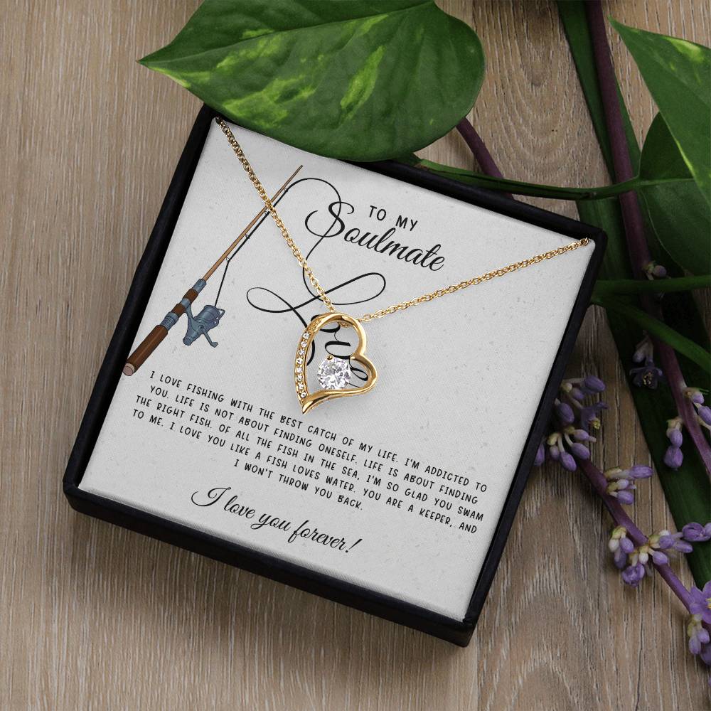 To My Soulmate, You are a keeper. Forever Love Necklace With Message Card, Gift For Her. - Camili Bel Creations Gift Shop