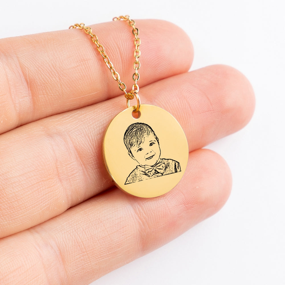 Baby Portrait Necklace - Best Parents Gift - Camili Bel Creations Gift Shop